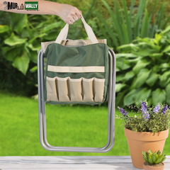 All-In-One Garden Tool Set, Stool, and Carry Bag