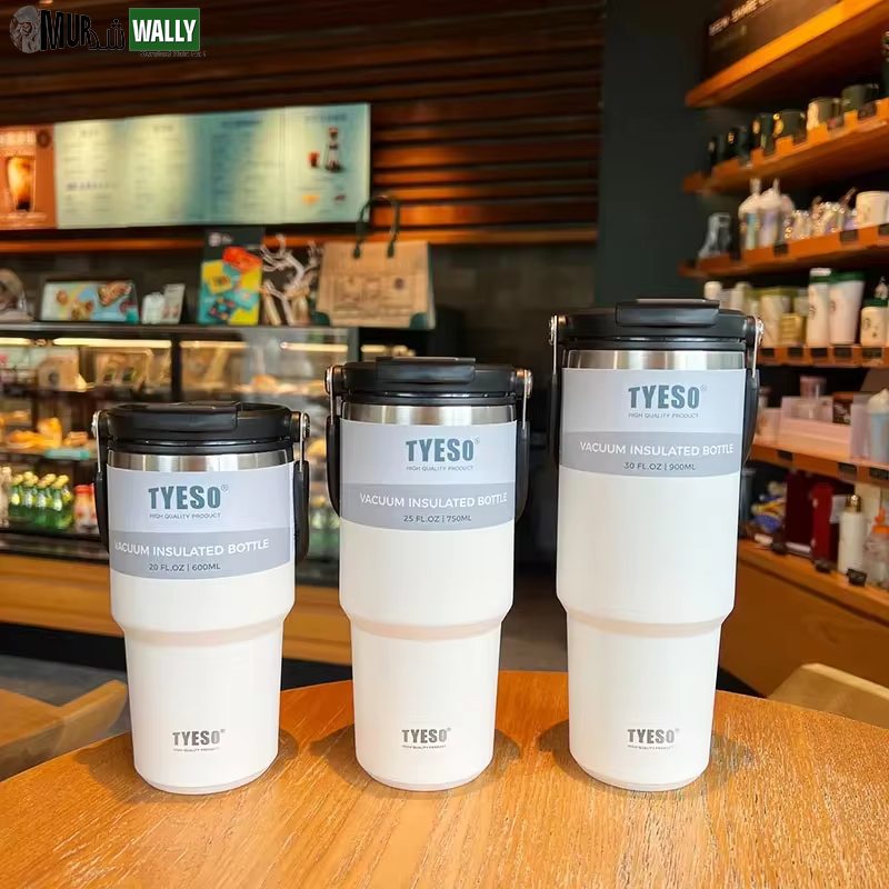 Tyeso Coffee Cup Thermos Bottle Stainless Steel Double-Layer Insulation Cold and Hot Travel Mug Vacuum Flask Car Water Bottle