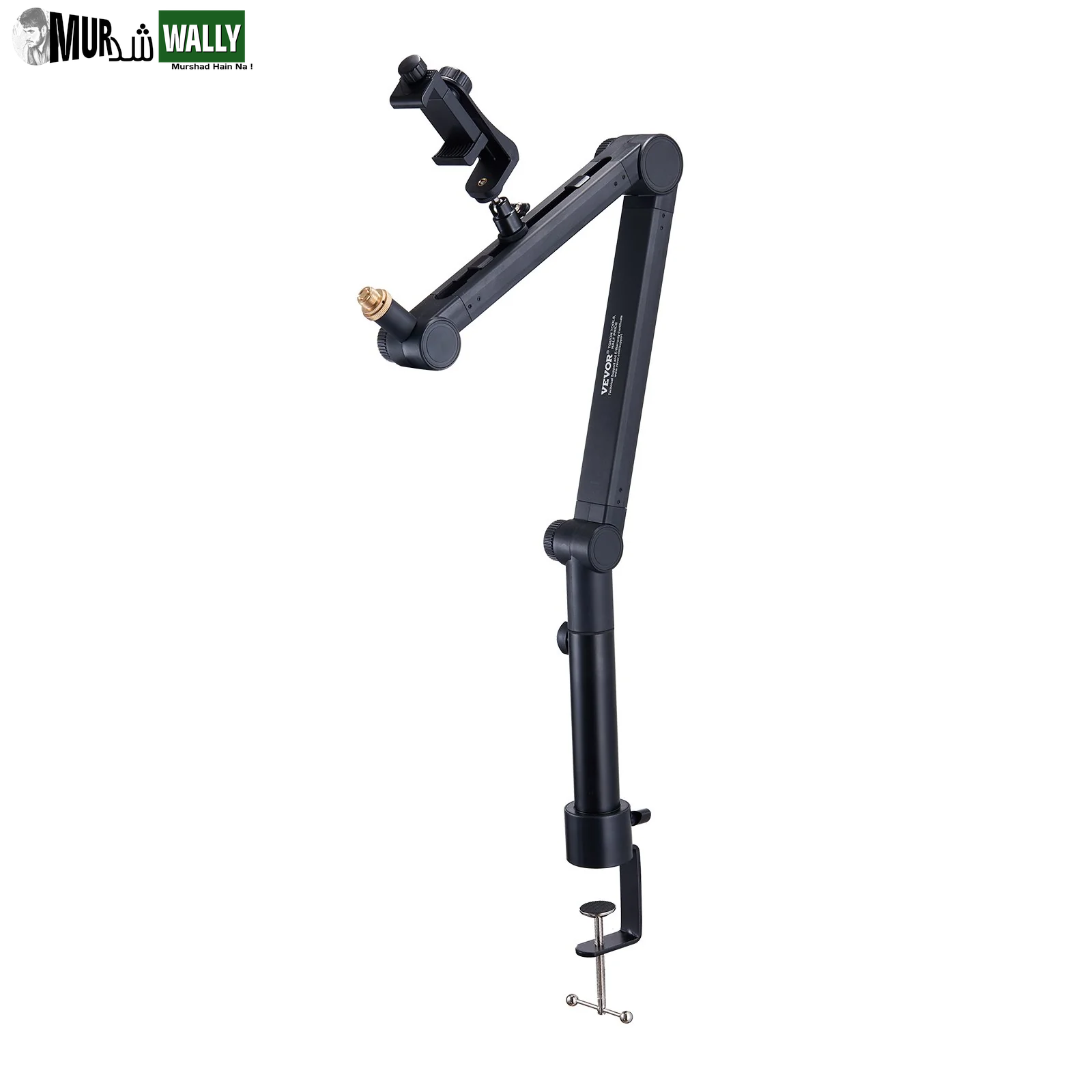 VEVOR Microphone Boom Arm with Desk Mount, 360¡Ã Rotatable, Adjustable Mic Stand with 3/8 to 5/8 Adapter Port Headset Hook, for Blue Yeti Hyperx Quadcast Blue Snowball Shure SM7B Audio Technica