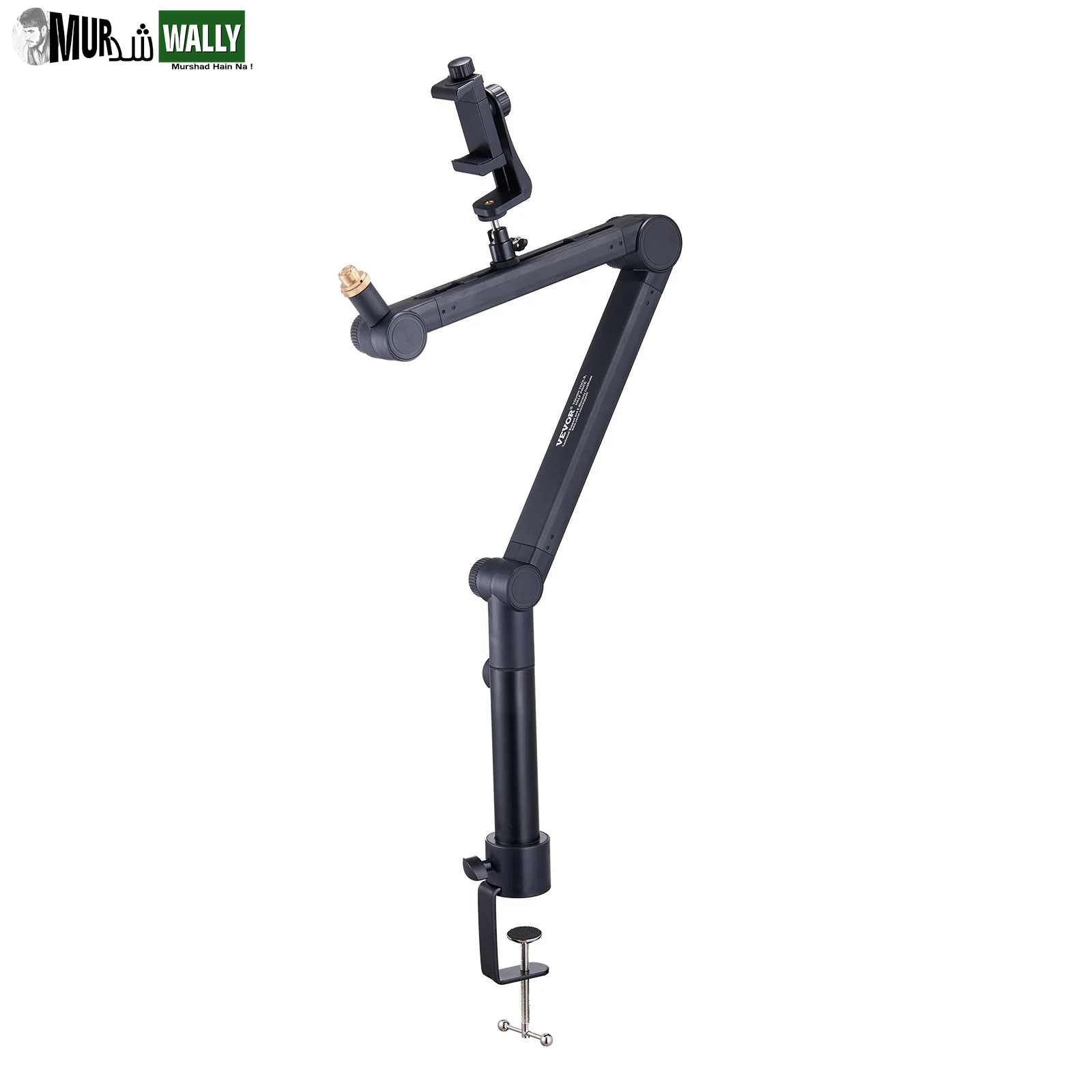 VEVOR Microphone Boom Arm with Desk Mount, 360¡Ã Rotatable, Adjustable Mic Stand with 3/8 to 5/8 Adapter Port Headset Hook, for Blue Yeti Hyperx Quadcast Blue Snowball Shure SM7B Audio Technica