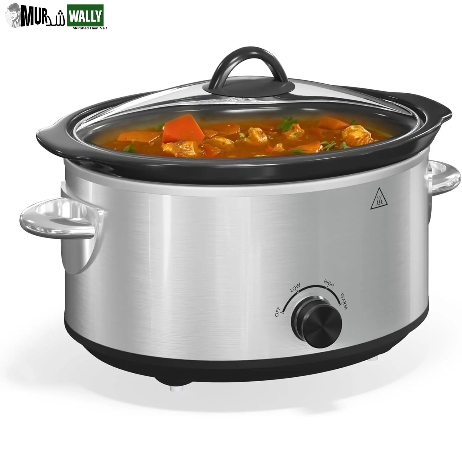 Triple Slow Cooker, 3X1.5 Quart Electric Slow Cooker Buffet Server, Food Warmer Cooking Pot, Adjustable Temp Removable Ceramic Pots Lid Rests