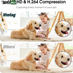 Dog Camera, 3.5K/6MP 360° Pan/Tilt 2.4G Wifi Indoor Camera for Pet/Baby/Home Security with Phone App, 2-Way Audio/Ai Human/Sound/Motion Detection, Night Vision, Support Alexa/Max 512G TF