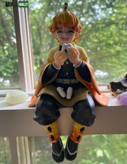 Anime Action Figure Statues Kamado Tanjirou Character Figure Model Toy Display Ornaments Gift Collection for Kids Fans (Agatsuma Zenitsu)