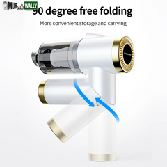 Car Vacuum Cleaner Cordless Handheld Car Vacuum Cleaner 90° Foldable Portable Vacuum Cleaner 9000PA Suction with Cleaning Brush for Car Home