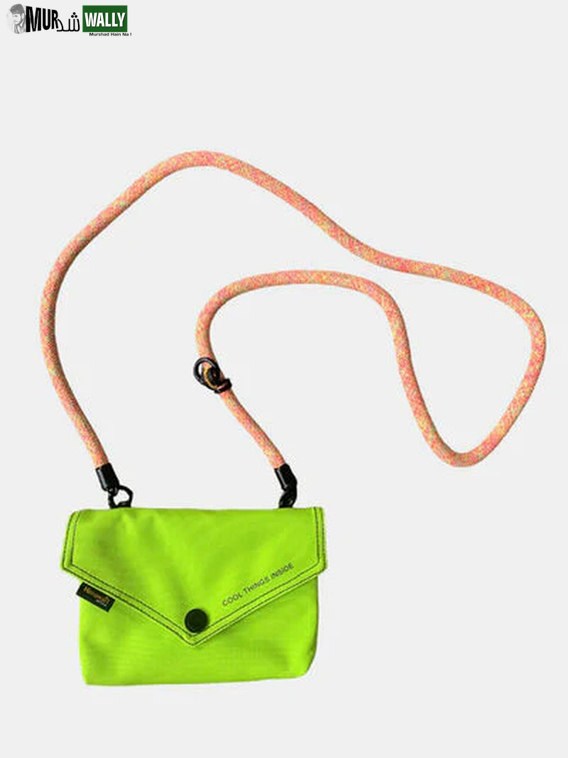 Himawari Solid Color Envelope Shape Crossbody Bag with Removable Strap