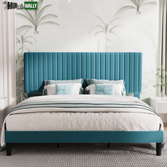 Dunphy Upholstered Platform Bed with Adjustable Headboard