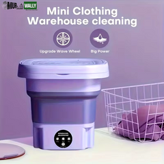 8L Small Folding Washing Machine Portable Washing Machine Automatic Modes Laundry Clothes Laundry Bucket Washing Machine