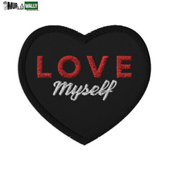 LOVE Myself Embroidered Patches Black