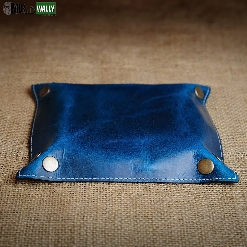 Trevi- Genuine Leather Catchall Tray, Desk Organizer