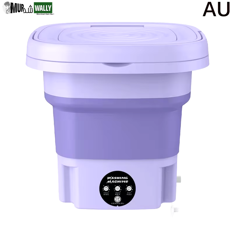 8L Small Folding Washing Machine Portable Washing Machine Automatic Modes Laundry Clothes Laundry Bucket Washing Machine