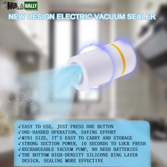 Electric Mason Jar Vacuum Sealer, Food Saver Vacuum Machine for Wide & Regular Mouth Jar, for Food Storage and Fermentation
