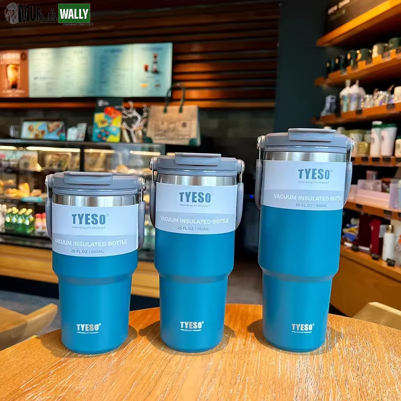 Tyeso Coffee Cup Thermos Bottle Stainless Steel Double-Layer Insulation Cold and Hot Travel Mug Vacuum Flask Car Water Bottle