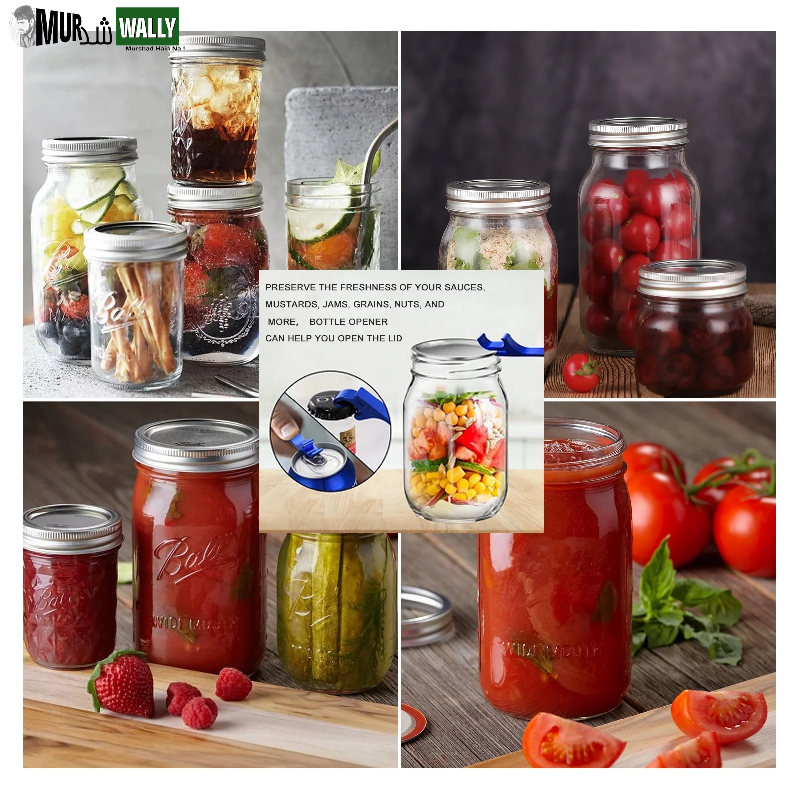 Electric Mason Jar Vacuum Sealer, Food Saver Vacuum Machine for Wide & Regular Mouth Jar, for Food Storage and Fermentation