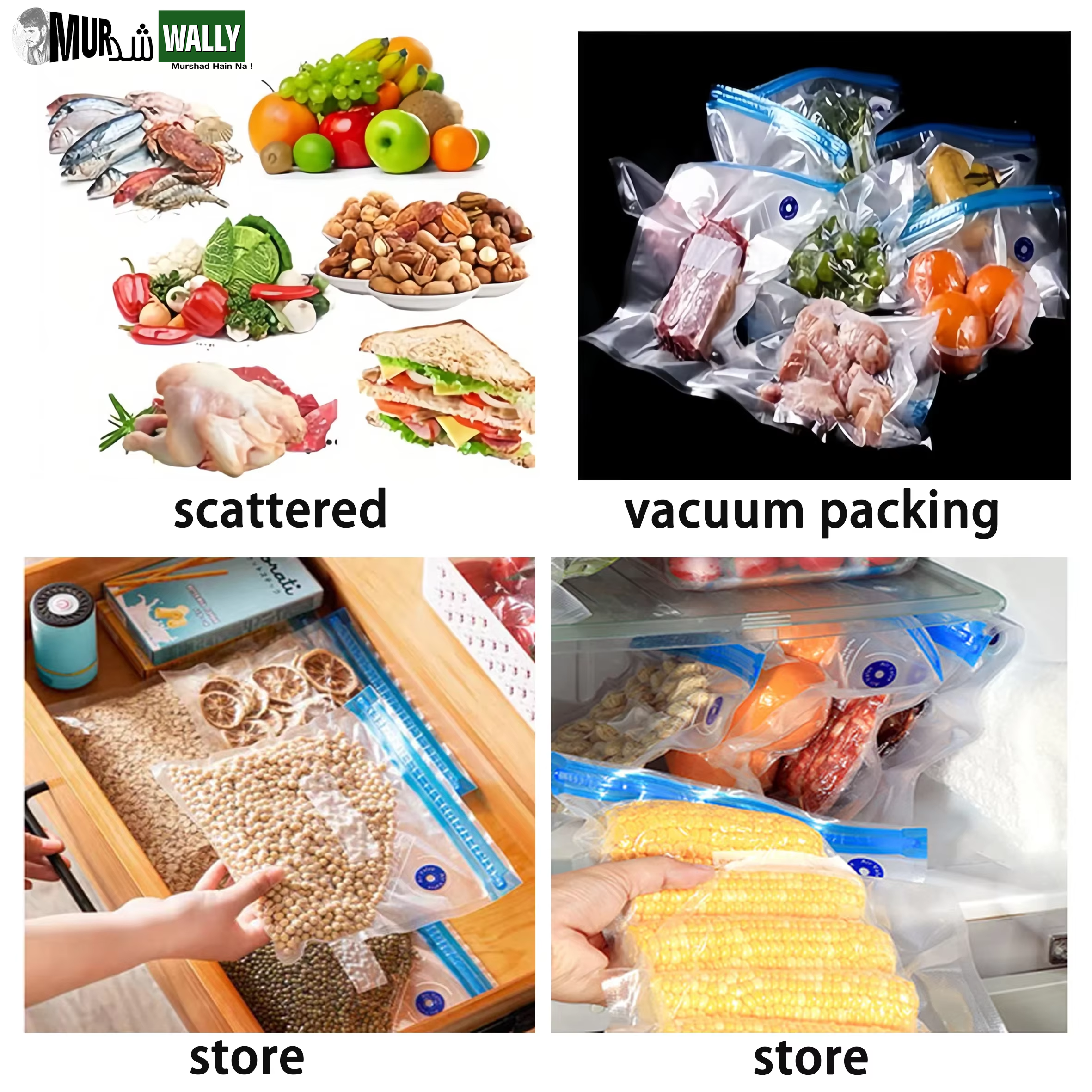 High-Quality Food Handheld Vacuum Sealer Portable & Rechargeable Vacuum Sealer (Vacuum Sealers+ 30 Reusable Vacuum Seal Bags