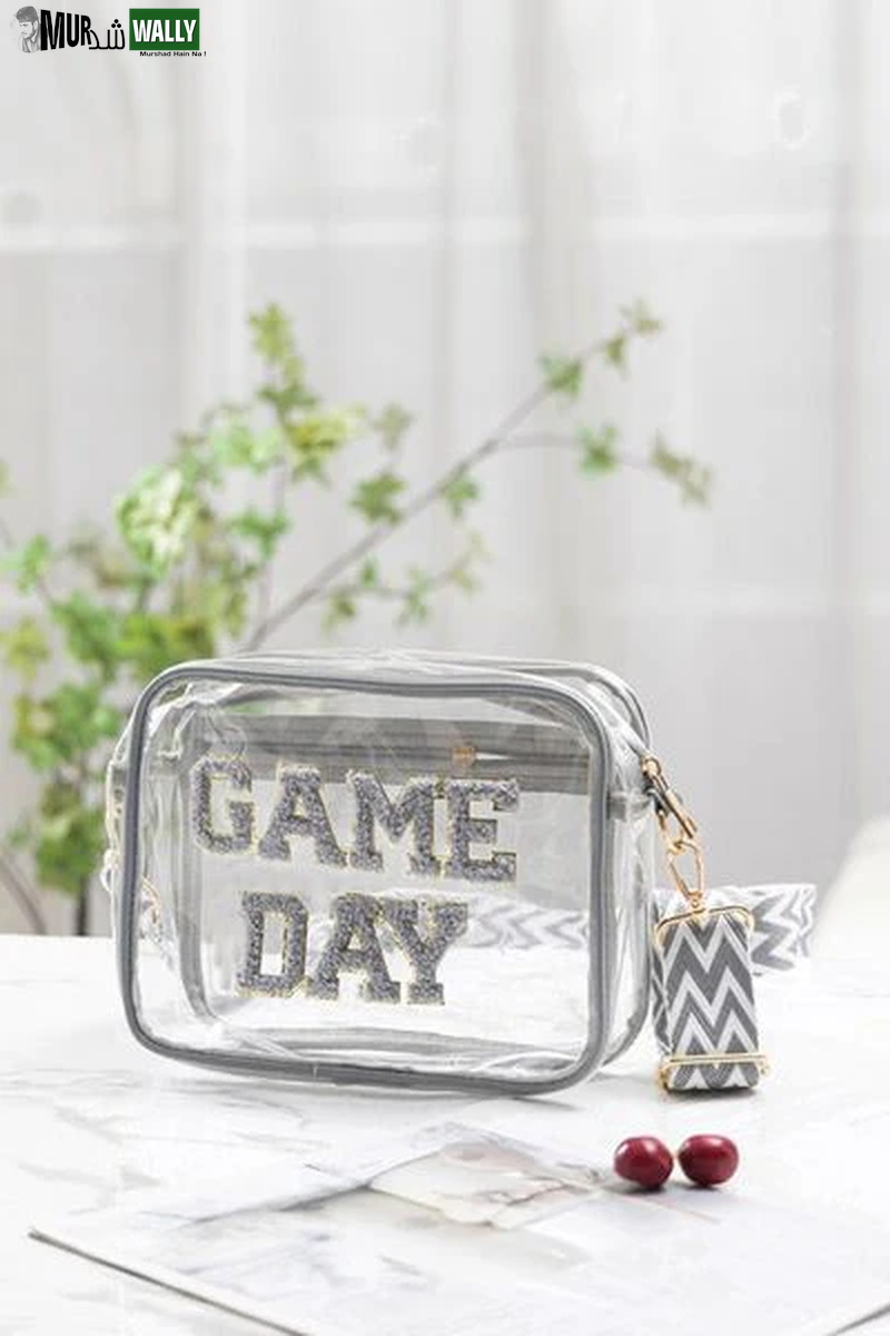 Zenana GAME DAY Stadium Approved Transparent Crossbody Bag