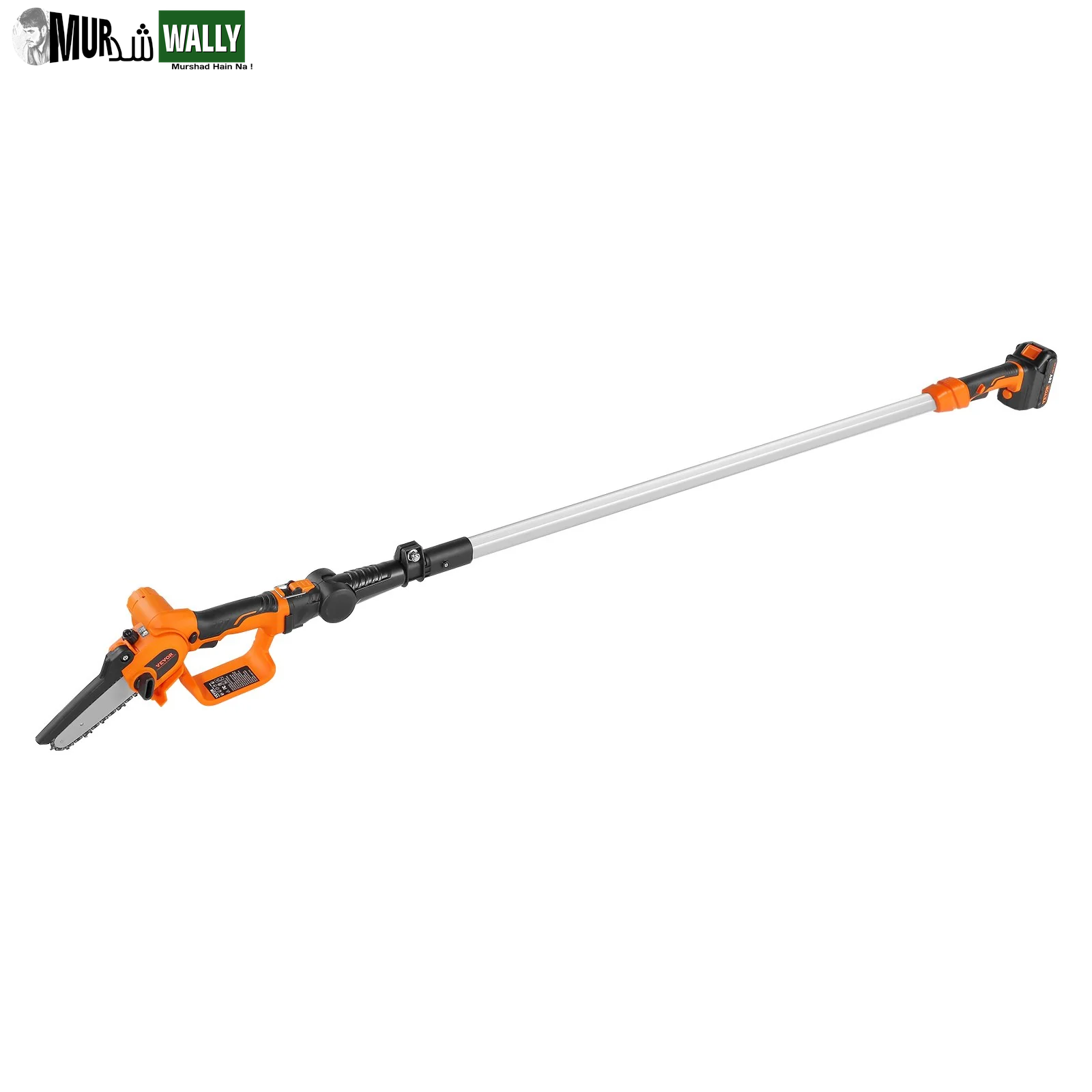 VEVOR 2-In-1 Cordless Pole Saw & Mini Chainsaw, 20V 4Ah Battery Pole Chainsaw, 5 Cutting Capacity 8 Ft Reach Pole Saw for Branch Cutting & Tree Trimming (Battery and Blade Cover Included)