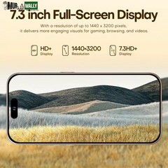 2025 Original 16G+1TB Smartphone 7.3 in Case for I16 Promax Full Screen 4G 5G Cell Phone 8000Mah Mobile Phones Global Version