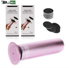 60 Pieces Replacement Sandpaper Disk Sanding Paper Accessory for Electric Foot Callus Remover Tool Pedicure Foot File 60Pcs/Box
