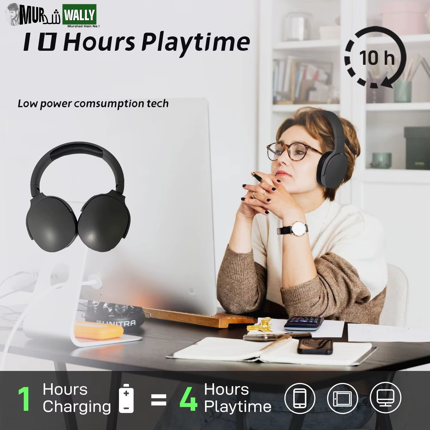 #P2961 Wireless Bluetooth 5.3 Headphones over Ear Hifi Stereo Headset True Sports with Earphones TF/AUX Music Player with HD Mic