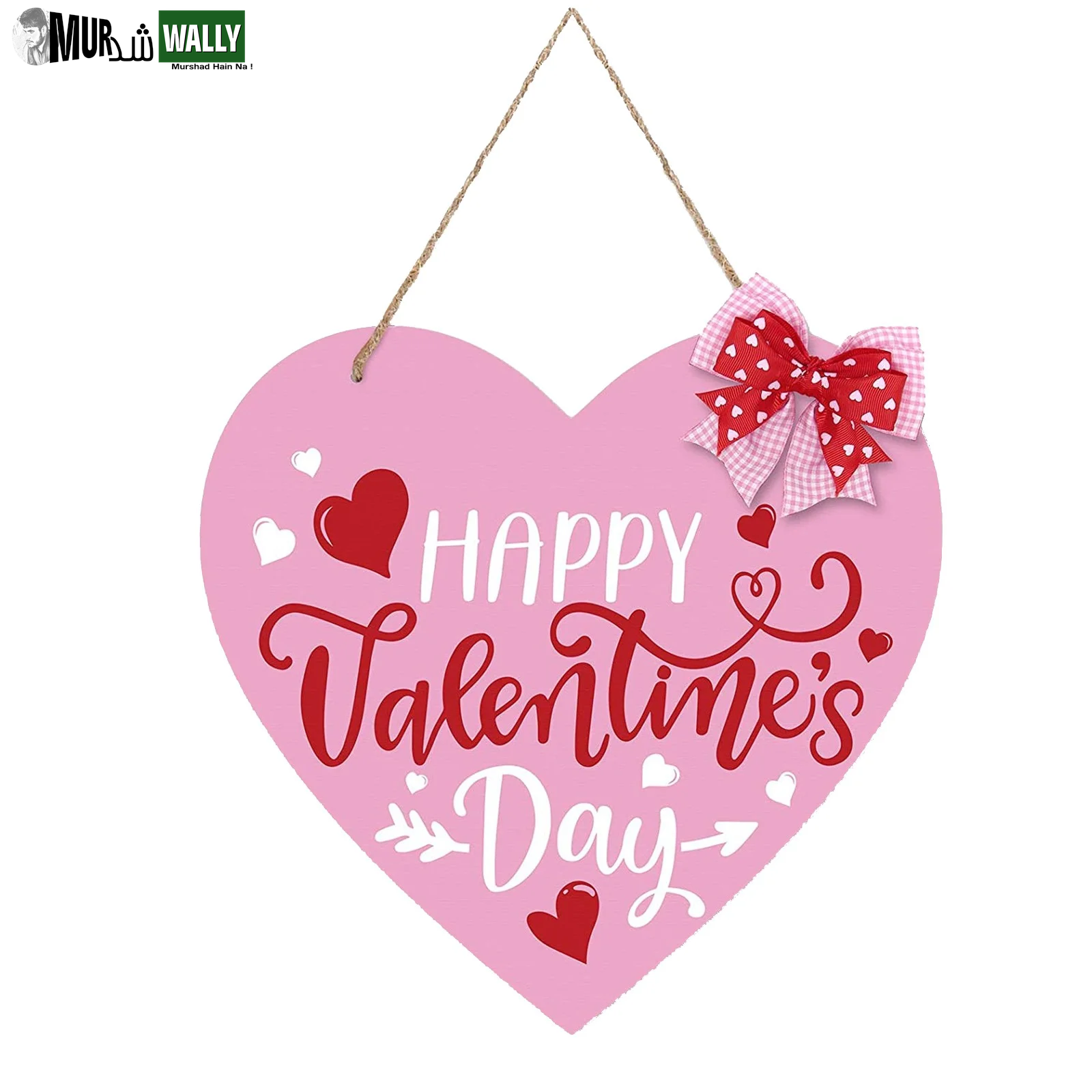 16 Inch Valentine'S Day Sign Luminous Love Heart Shape Wreath Garland with Lights Home Decorations Red Valentines Day Gifts