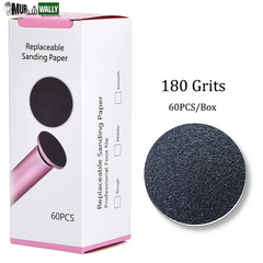 60 Pieces Replacement Sandpaper Disk Sanding Paper Accessory for Electric Foot Callus Remover Tool Pedicure Foot File 60Pcs/Box