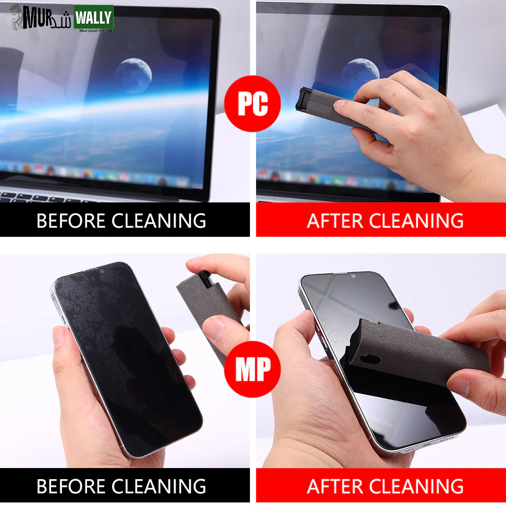 Mobile Phone Screen Cleaner Artifact Storage Integrated Mobile Phone Portable Computer Screen Cleaner Set